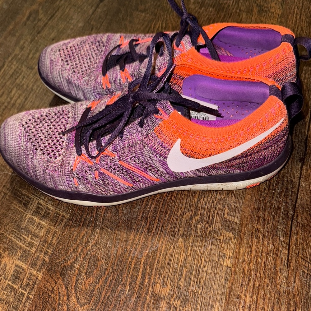Nike Women's Purple and Orange Running Shoes